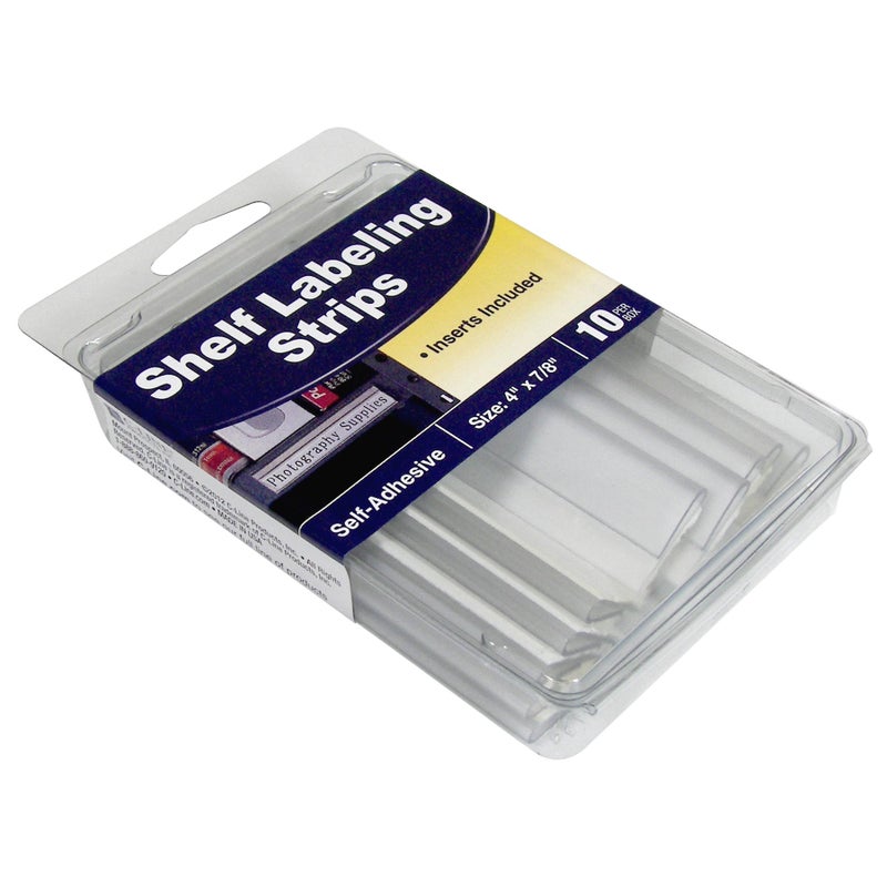 C-Line Self-Adhesive Shelf Labeling Strips, 4 x 7/8 Inches, 10 per Box (87447) - Image 4